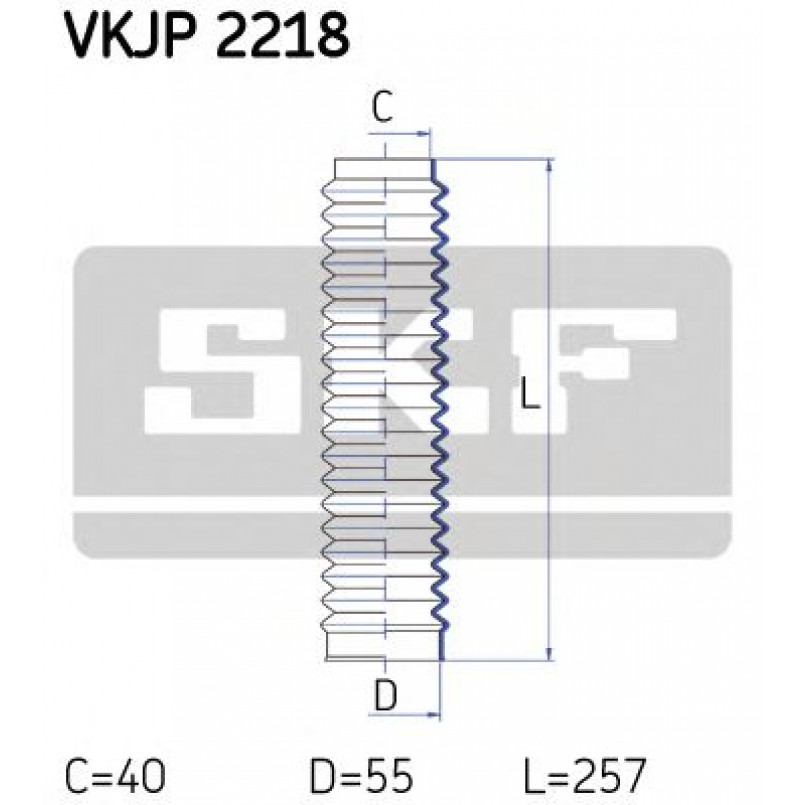 VKJP 2218 SKF - Пильовик привідного валу